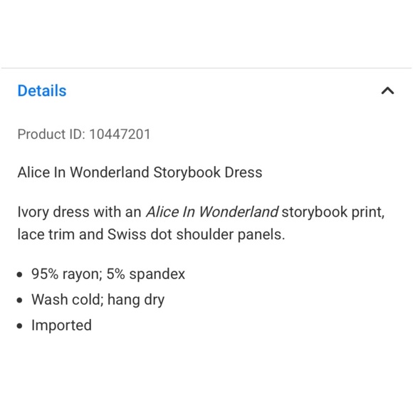 Hot Topic Alice in Wonderland Storybook Dress Size Medium - Picture 15 of 15